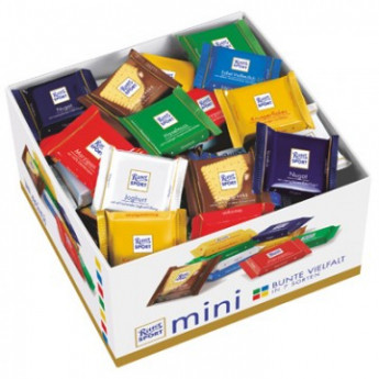 Шоколад Ritter sport мини-ассорти Bunter Mix (7вкусов) 84шт/уп, комплект 84 шт