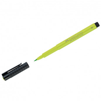Ручка капиллярная Faber-Castell 'Pitt Artist Pen Brush' цвет 171 светло-зеленая, кистевая, 10 шт/в уп