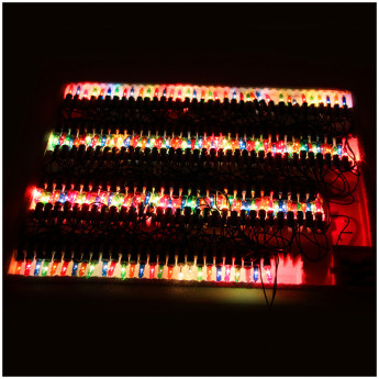 Электрогирлянда музыкальная 200 ламп, многоцветная, 8 режимов, 9 м