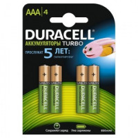 Аккумулятор DURACELL AAA/HR03-4BL 850mAh бл/4