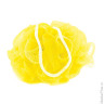 Мочалка для тела, нейлон, 32 г (9х9х9 см), желтая, "Шар", TIAMO "Original", 12627
