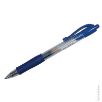 Ручка гелевая автоматическая "G-2" синяя, 0,5мм, грип 12 шт/в уп
