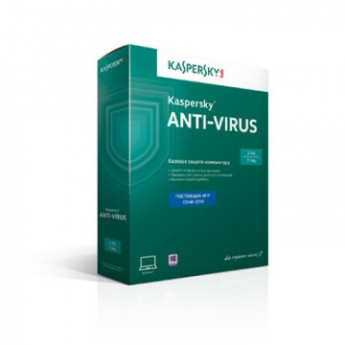 Антивирус Kaspersky Anti-Virus 2ПК-1г/Box