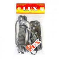 Удлинитель LUX У3-Е-05 3-местный с з/к, 250В 16А, 5м, черный Удлинитель LUX У3-Е-05 3-местный с з/к, 250В 16А, 5м, черный