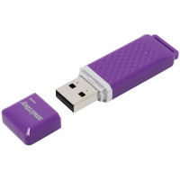 Память Smart Buy 'Quartz' 64GB, USB 2.0 Flash Drive, фиолетовый