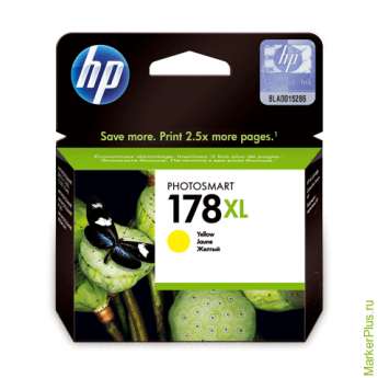 Картридж струйный HP (CB325HE) Photosmart D5400, №178XL, желтый, оригинальный, ресурс 750 стр.