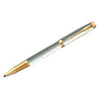 Ручка-роллер Parker "IM Premium Pearl GT" черная, 0,8мм, подар. уп.