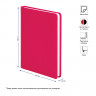 Ежедневник недатированный, A5, 136л., кожзам, OfficeSpace "Winner", ярко-розовый