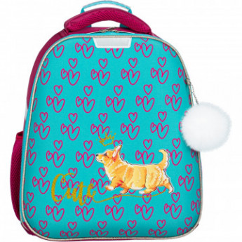 Ранец №1School Basic Корги, 2 отд., ортопед. cпинка