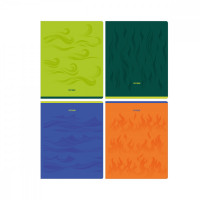 Тетрадь 80л., А5, клетка BG "Monocolor. Стихии", выборочный лак