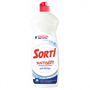 Средство для мытья посуды Sorti 'Контроль чистоты', антибактериальное, 900мл