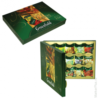 Чай GREENFIELD (Гринфилд), набор 30 видов, 120 пакетиков в конвертах, 231,2 г, 1074-08