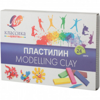 Пластилин Луч Классика 24 цв 480 гр., 28С 1642-08