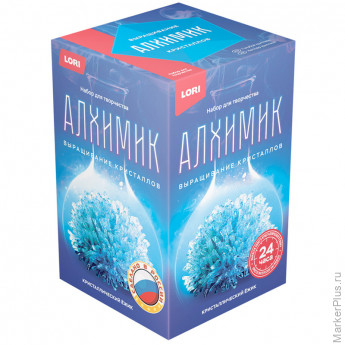 Набор для выращивания кристаллов Lori 'Кристаллический ежик. Голубой'