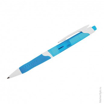 Ручка шариковая автоматическая Berlingo 'F-10' синяя, 0,7мм, грип, ассорти, 10 шт/в уп