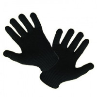 Перчатки защитные трикотажные утепленные двойные, цв. черный