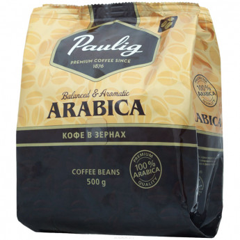 Кофе в зернах Paulig "Arabica", вакуумный пакет, 500г