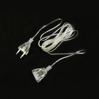 Удлинитель для электрогирлянд 3 м, прозрачный шнур, пакет, ЗОЛОТАЯ СКАЗКА, код 1С, 591712