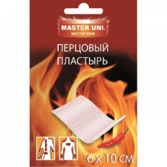 Перевяз. ср-ва Пластырь Перцовый 6 х 10 см, Master Uni