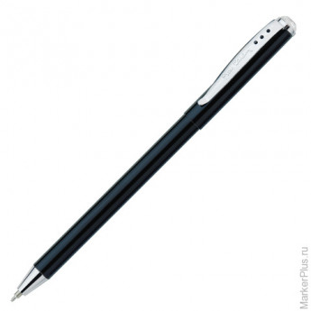 Ручка подарочная шариковая PIERRE CARDIN (Пьер Карден) "Actuel", корпус черный, алюминий, хром, синяя, PC0705BP