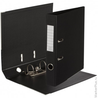 Папка-регистратор 50 мм ПБП2 черный с мет.уголком