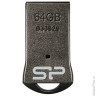 Флэш-диск 64 GB, SILICON POWER T01 USB 2.0, черный, SP64GBUF2T01V3K