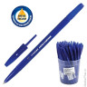 Ручка шариковая масляная СТАММ "Тонкая линия письма", корпус синий, 0,7 мм, синяя, РК20
