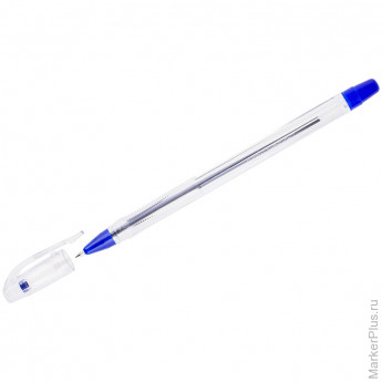 Ручка шариковая Crown 'Oil Jell' синяя, 0,7мм, штрих-код, 12 шт/в уп