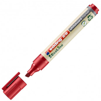 Маркер для белых досок EDDING 29/2 Ecoline, 1-5 мм, красный, скош. наконеч