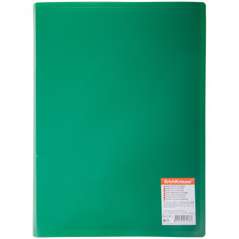 Папка с 30 вкладышами Erich Krause "Standard", 17мм, 400мкм, зеленая