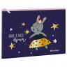 Папка текстильная 1 отделение, А5 Berlingo 'Bunny dream', 255*205мм, полиэстер, на молнии