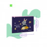 Папка текстильная 1 отделение, А5 Berlingo 'Bunny dream', 255*205мм, полиэстер, на молнии