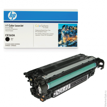 Картридж лазерный HP (CE260A) ColorLaserJet CP4025/4525, черный, оригинальный, ресурс 8500 стр.