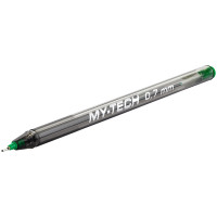 Ручка шариковая PenSan "My-Tech" зеленая, 0,7мм, игольчатый стержень, на масляной основе