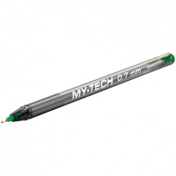 Ручка шариковая PenSan "My-Tech" зеленая, 0,7мм, игольчатый стержень, на масляной основе 25 шт/в уп
