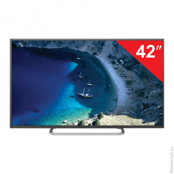 Телевизор LED 42" SUPRA STV-LC42T900FL, диаг.110см., 1920х1080 FULL HD, 16:9, 50Гц, USB, HDMI, черный