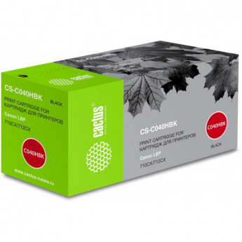 Картридж лазерный Cactus CS-C040HBK 040 H BK черн для Canon LBP 710CX/712CX