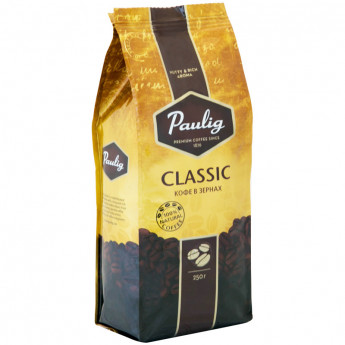 Кофе в зернах Paulig "Classic", вакуумный пакет, 250г