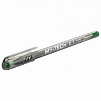 Ручка шариковая масляная PENSAN "My-Tech", ЗЕЛЕНАЯ, игольчатый узел 0,7 мм, линия 0,35 мм, 2240/25