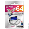 Флэш-диск 64 GB, SILICON POWER 810 USB 2.0, синий, SP64GBUF2810V1B