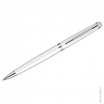 Ручка шариковая "Hemisphere White CТ" синяя, 1,0мм, поворотный механизм, подар.уп.