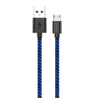 Кабель USB PERO DC-04 micro-USB, 2А, 2м, Blue-black