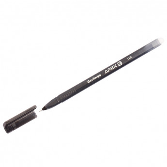 Ручка гелевая стираемая Berlingo 'Apex E', черная, 0,5мм, трехгранная, 20 шт/в уп