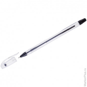 Ручка шариковая Crown 'Oil Jell' черная, 0,7мм, штрих-код, 12 шт/в уп