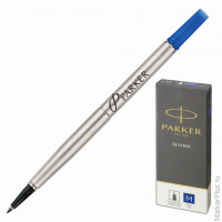 Стержень для ручки-роллера PARKER 'Quink RB', металлический, 116 мм, линия письма 0,7 мм, синий, 1950311