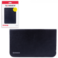 Чехол-обложка для планшетного ПК Samsung Galaxy Tab 3 8" SONNEN, кожзаменитель, черный, 352939 ассорти