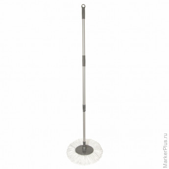 Швабра для наборов для уборки с круглой насадкой из микрофибры, черенок 130 см, LAIMA, 606745 Швабра для наборов для уборки с круглой насадкой из микрофибры, черенок 130 см, LAIMA, 606745
