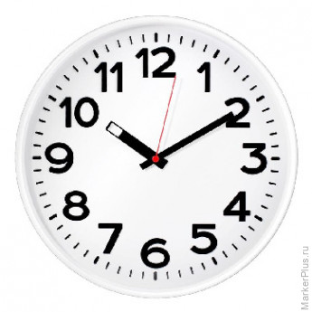 Часы настенные Troyka 78771783 круг., d305мм, плав.ход, пластик белый