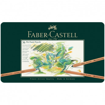 Пастельные карандаши Faber-Castell 'Pitt Pastel' 36цв., метал. коробка