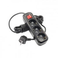 Удлинитель LUX У3-ЕВК-03 с выкл. 3-мест с з/к, 250В 16А, 3м, черный Удлинитель LUX У3-ЕВК-03 с выкл. 3-мест с з/к, 250В 16А, 3м, черный